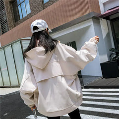 Baggy Baseball Jacket in Harajuku Style