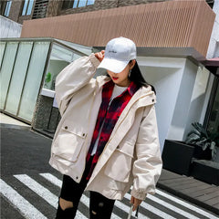 Baggy Baseball Jacket in Harajuku Style